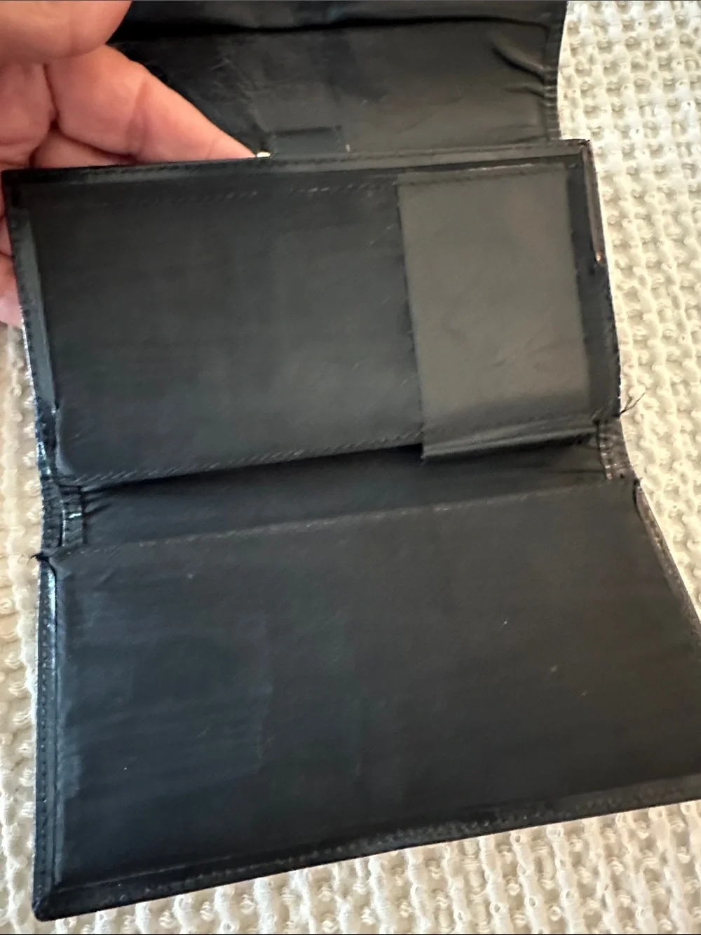 Vintage Bosca Leather Continental Envelope Wallet.